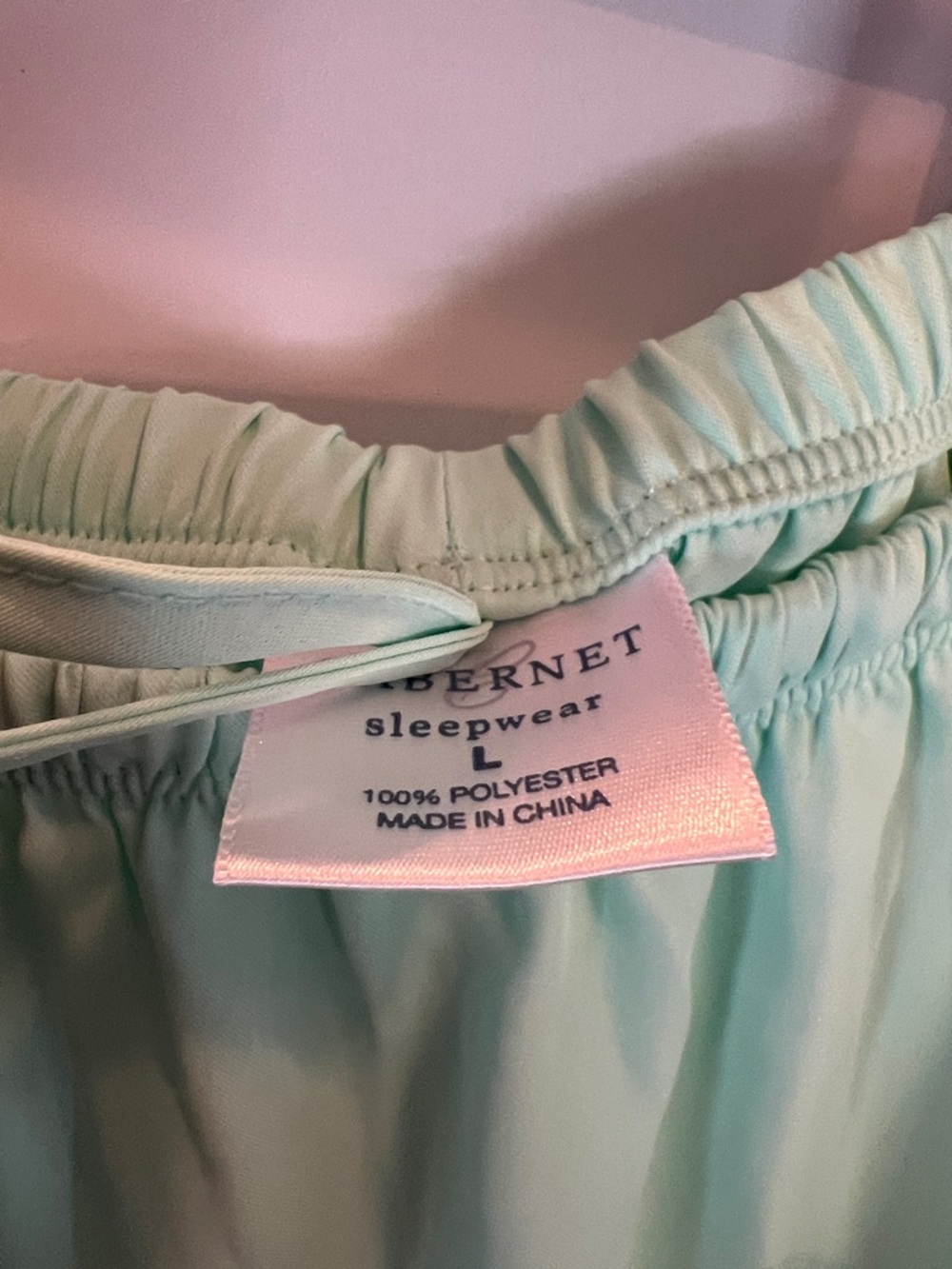 Cabernet Sleeveless Satin Pajama Set in Mint - Picture 2 of 5